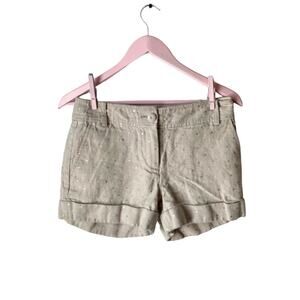J. Crew City Fit Linen Shorts Size 2